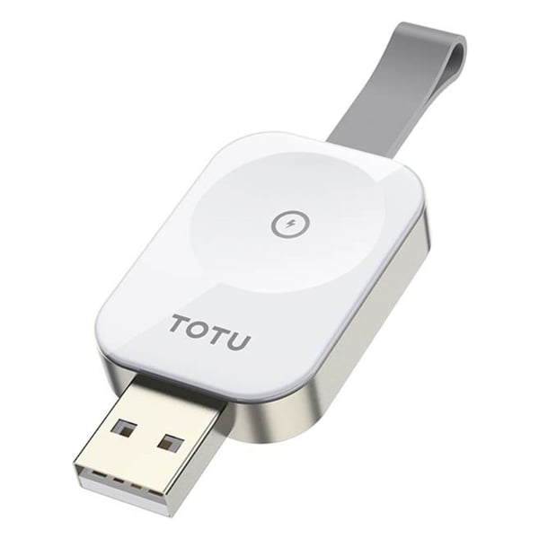 TOTU Zinc Series Apple Watch bærbar trådløs oplader Smart Watch magnetisk opladningsdock - Usb-Stik