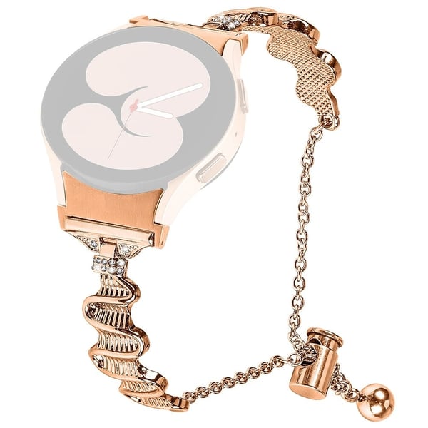 Samsung Galaxy Watch Universal 20 mm klokkerem med kontaktlegeringsarmbånd - Rose Gull