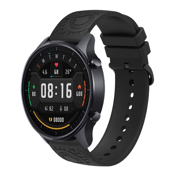 Garmin Vivomove / Samsung Gear Sport / Pebble 2 / Huawei Watch 2 Patten Silikonerem 20mm Urrem - Sort