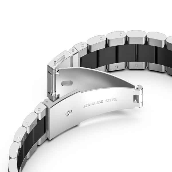 Xiaomi Smart Band 8 Pro-klokkearmbånd i rustfritt stål med verktøyfjærstang - Sølv / Svart / Sølv