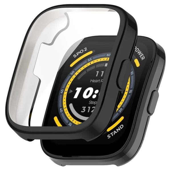 Huami Amazfit Bip 5 (A2215) Elektroplettering Fleksibelt urcover Samlet beskyttelsesetui - Sort