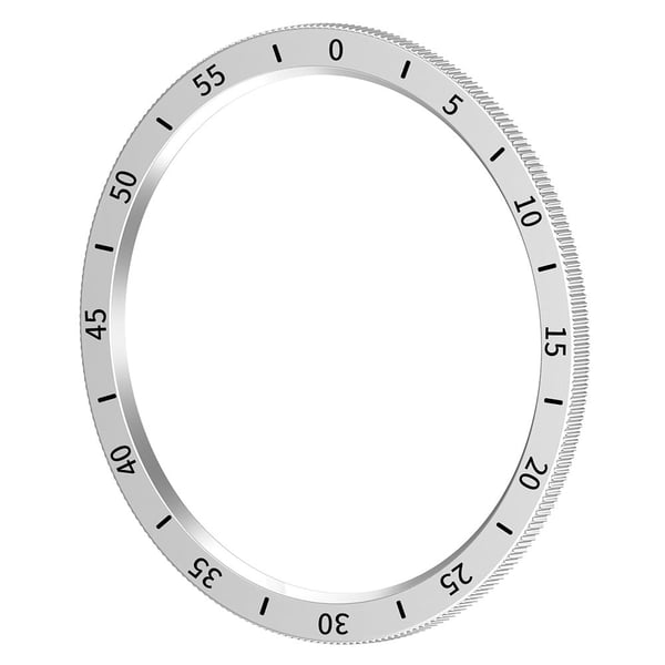 Samsung Galaxy Watch6 Classic 47mm R960 kolhunkestävä kello tapauksessa kansi katsella kehys rengas Dial Plate - Hopea