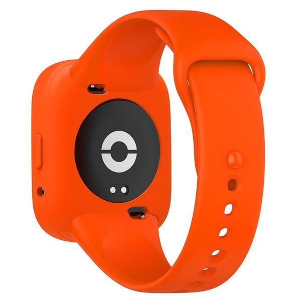 Klokkeveske Xiaomi Redmi Watch 3 Lite / Watch 3 Active Myk silikonbeskyttelsesramme - Oransje