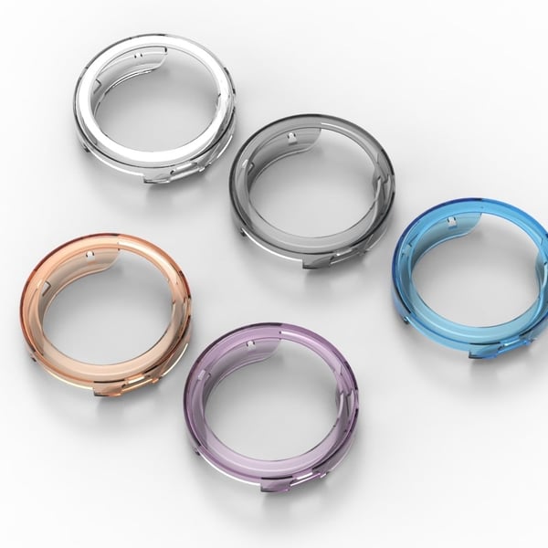 Huawei Watch GT 4 41 mm urkasse med uthulet, fleksibel beskyttelsesramme - Gjennomsiktig