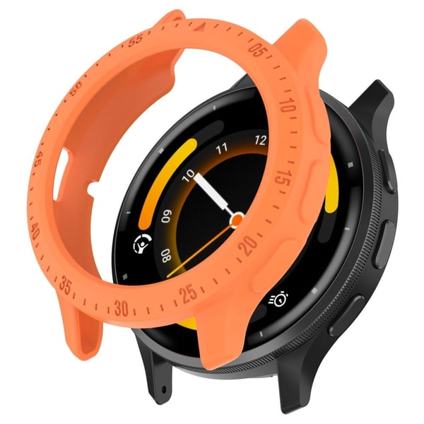 Garmin Venu 3 Flexible Case Cover Ridsefast Quick Release Watch Bumper Case med Dial Plate - Orange