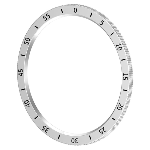 Samsung Galaxy Watch6 Classic 47mm Bumpresistent Watch Bezel Ring Dial Plate Replacement Ring - Sølv