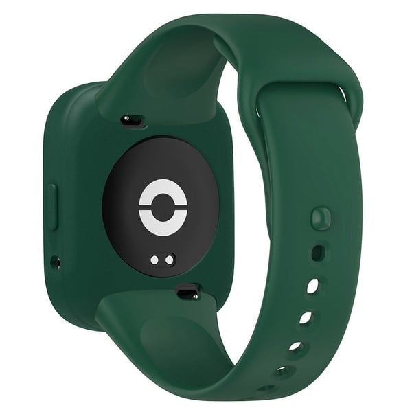 Klokkeveske Xiaomi Redmi Watch 3 Lite / Watch 3 Active Myk silikonbeskyttelsesramme - Svartgrønn