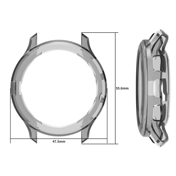 Garmin Venu 3 Watch Case Hollow Flexible Frame Half Protective Deksel - Gjennomsiktig Lilla