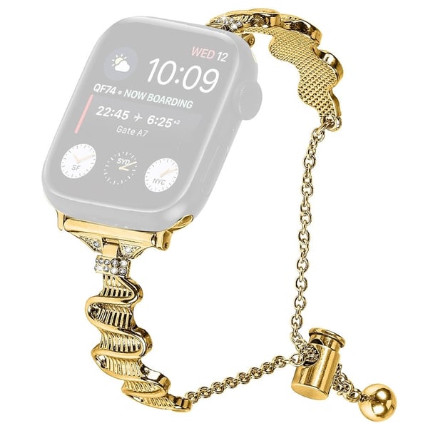 Apple Watch Serie 9 / 8 / 7 41mm / 6 / 5 / 4 / SE / SE (2022) / SE (2023) 40mm / 3 / 2 / 1 38mm Alloy Strap Bracelet Watchband - Gull