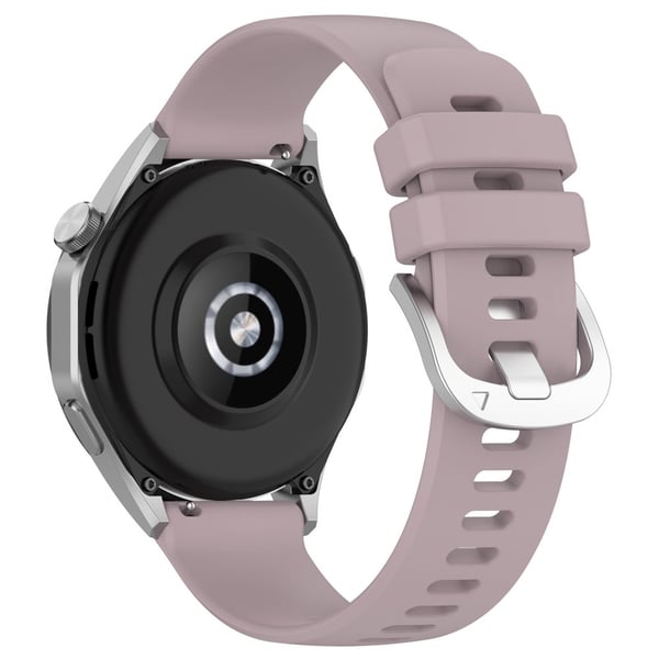 Huawei Watch GT 4 41 mm / Garmin Venu 3S 18 mm klokkerem Flytende silikonarmbånd med stålspenne - Lilla