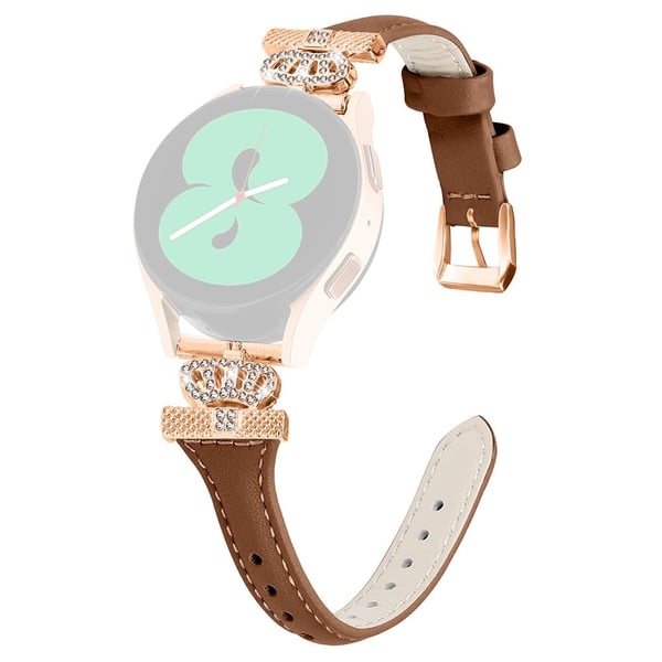 Huami Amazfit Cheetah Pro rosegullspenne 20 mm klokkerem med kroneformet kontaktrem - Brun