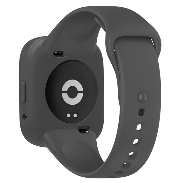 Klokkeveske Xiaomi Redmi Watch 3 Lite / Watch 3 Active Myk silikonbeskyttelsesramme - Mørkegrå
