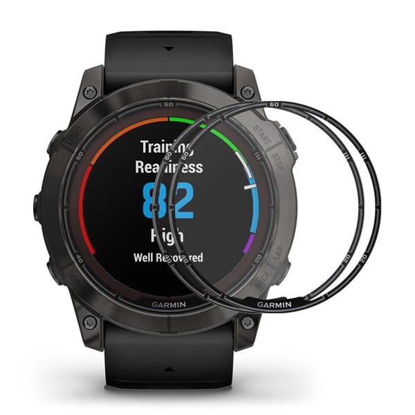 ENKAY HAT PRINCE 2 stk Garmin Fenix 7S Pro skjermbeskytter 3D buet, myk, støtbestandig kant og ripebestandig klokkefilm