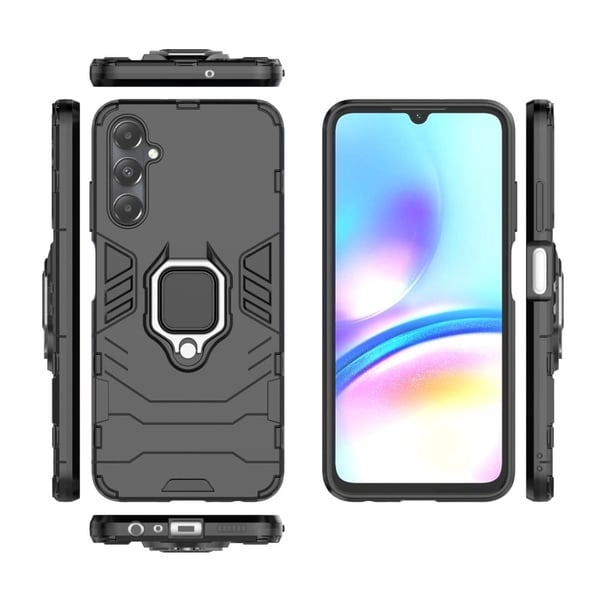 Iskunkestävä Samsung Galaxy A05s Panther-kuoret - Musta