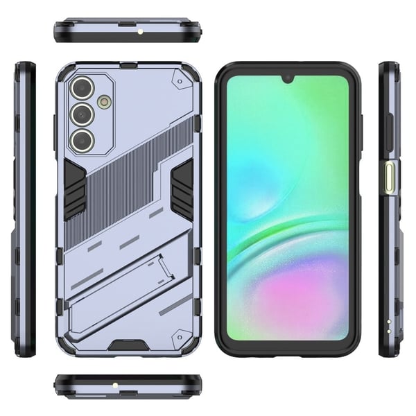 Støtsikkert hybriddeksel med et moderne preg for Samsung Galaxy A15 - Blå