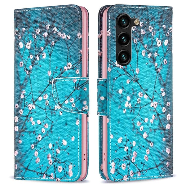 Wonderland Samsung Galaxy S24 Plus flip-etui - Plommeblomst