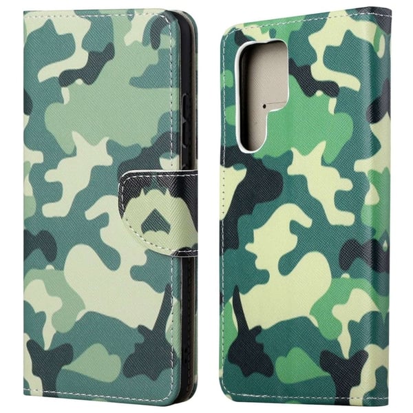 Wonderland Samsung Galaxy S24 Ultra flip kuoret - Naamiointi
