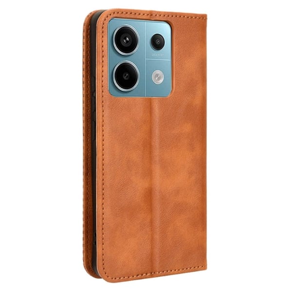 Bofink Vintage Xiaomi Redmi Note 13 Pro 5G  lærveske - Brun