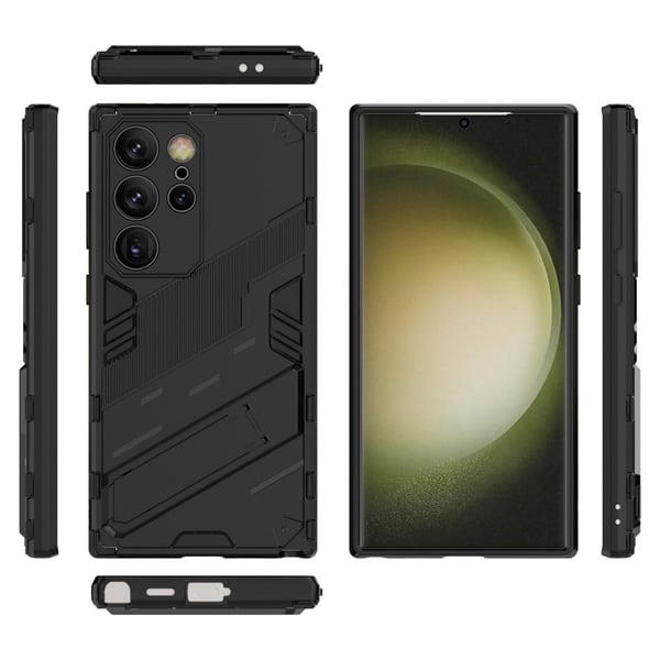Støtsikkert hybriddeksel med et moderne preg for Samsung Galaxy S24 Ultra - Svart