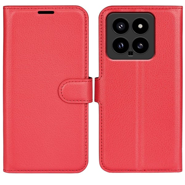 Classic Xiaomi 14 flip etui - Rød
