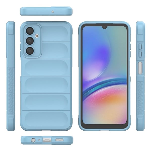 Blødt grebsformet Samsung Galaxy A05s cover - Blå