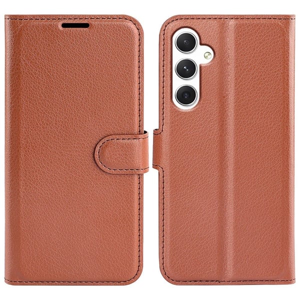 Classic Samsung Galaxy S24 flip etui - Brun
