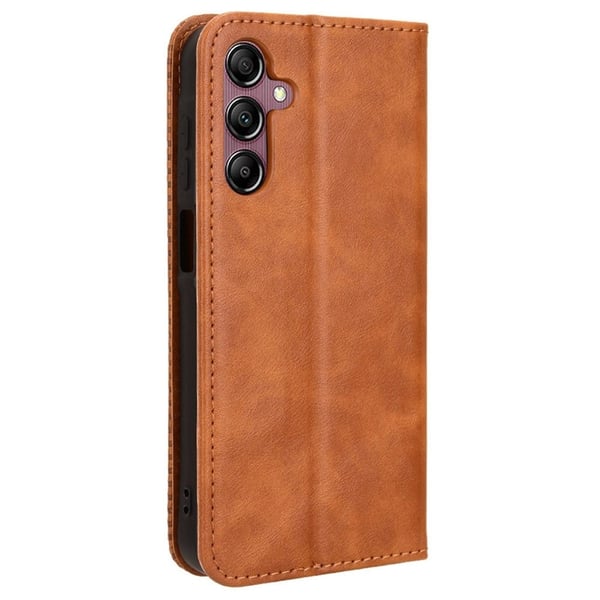 Bofink Vintage Samsung Galaxy A15 lærveske - Brun