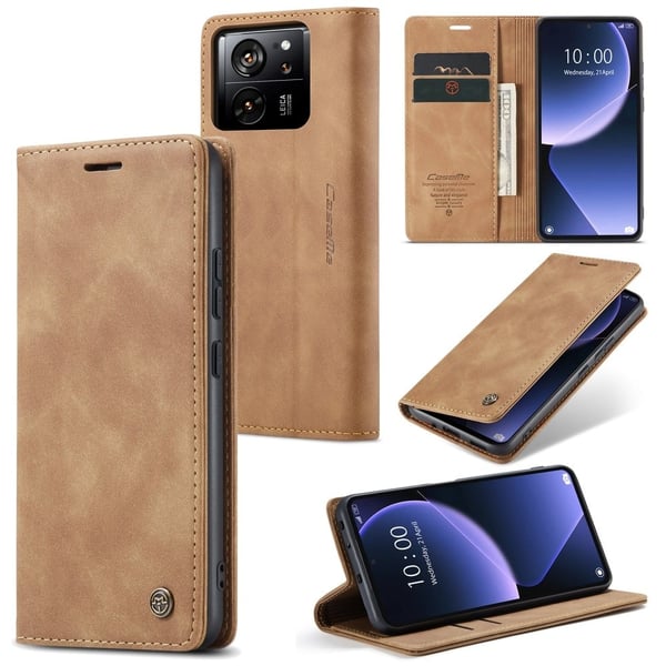 CaseMe Xiaomi 13T / Xiaomi 13T Pro / Xiaomi Redmi K60 Ultra vintage-etui - Brun