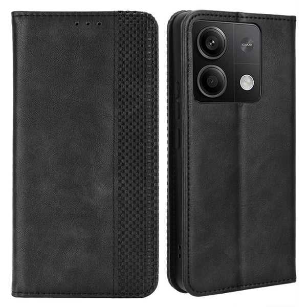 Bofink Vintage Xiaomi Redmi Note 13 lærveske - Svart