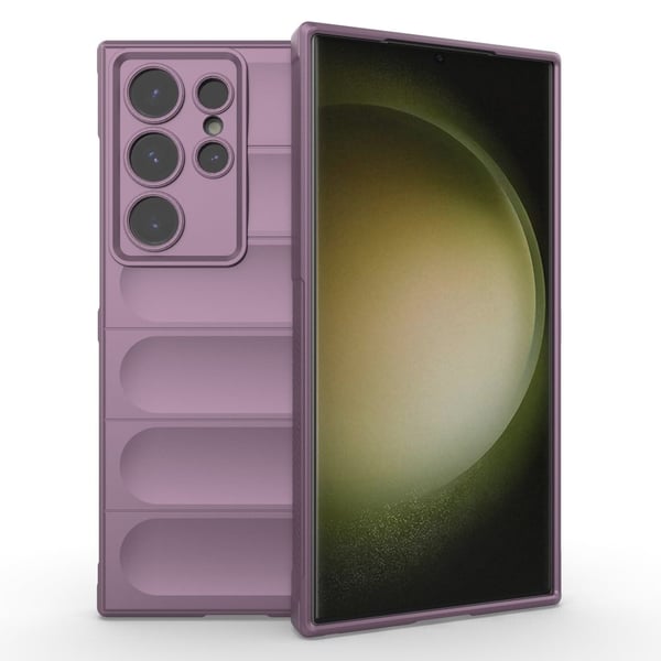 Blødt grebsformet Samsung Galaxy S24 Ultra cover - Lilla