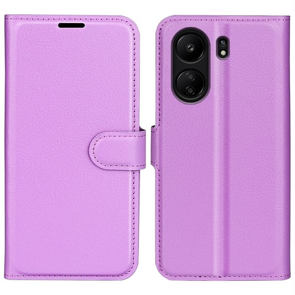 Classic Xiaomi Redmi 13C / Xiaomi Poco C65 flip etui - Lilla