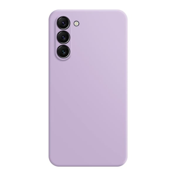Mikrofiberfodrat Samsung Galaxy S24 Plus skal i mjukt gummi - Lila