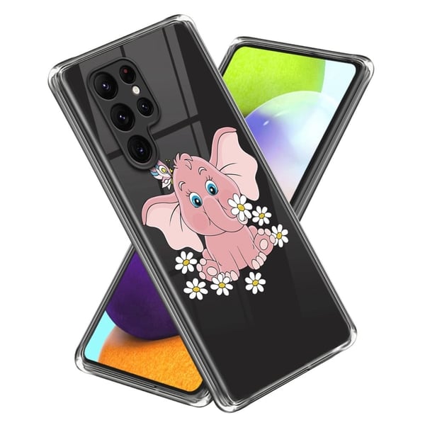 Deco Samsung Galaxy S24 deksel - Rosa Elefant