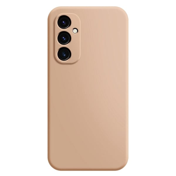 Mikrofiberfôret deksel i mykt gummi for Oppo A15 - Orange