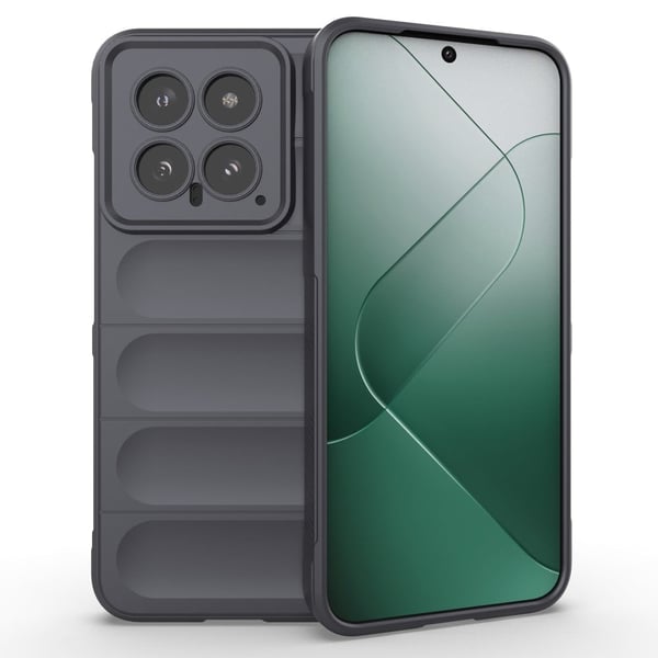 Deksel med mykt grep for Xiaomi 14 - Sølv/Grå