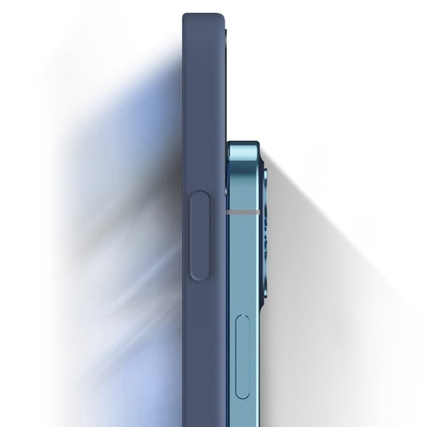 Mikrofiberfôret deksel i mykt gummi for Samsung Galaxy S24 - Blå