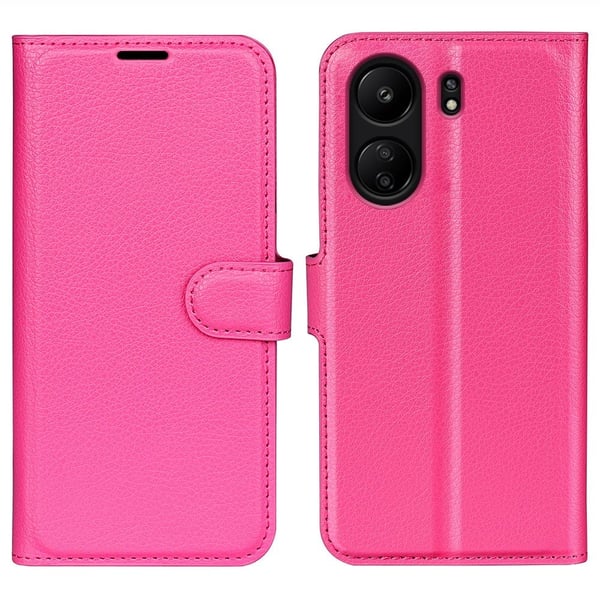 Classic Xiaomi Redmi 13C / Xiaomi Poco C65 flip etui - Rosa