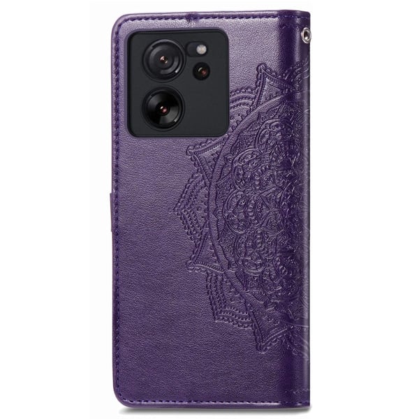 Mandala Xiaomi 13T Pro / Xiaomi 13T / Xiaomi Redmi K60 Ultra etui i lær - Lilla