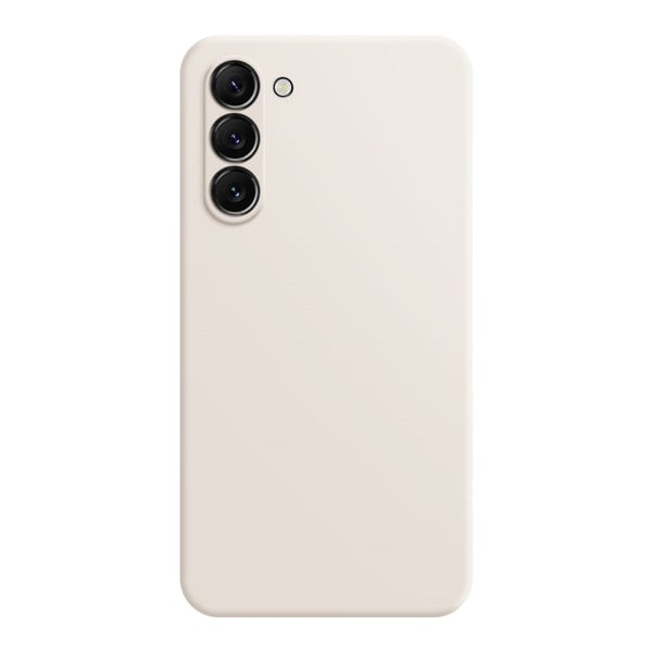Mikrofiberfôret deksel i mykt gummi for Samsung Galaxy S24 Plus - Sand