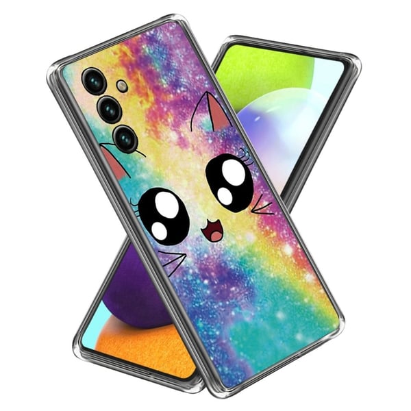 Deco Samsung Galaxy A05s deksel - Regnbuekatt