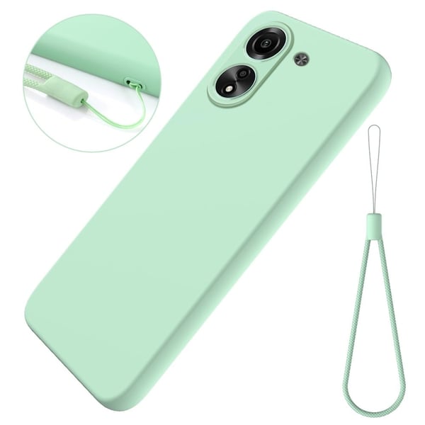 Matt flytende silikondeksel for Xiaomi Redmi 13C / Xiaomi Poco C65 - Grønn