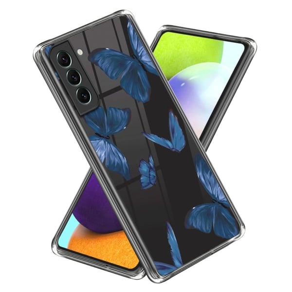 Deco Samsung Galaxy S24 deksel - Blå Sommerfugler