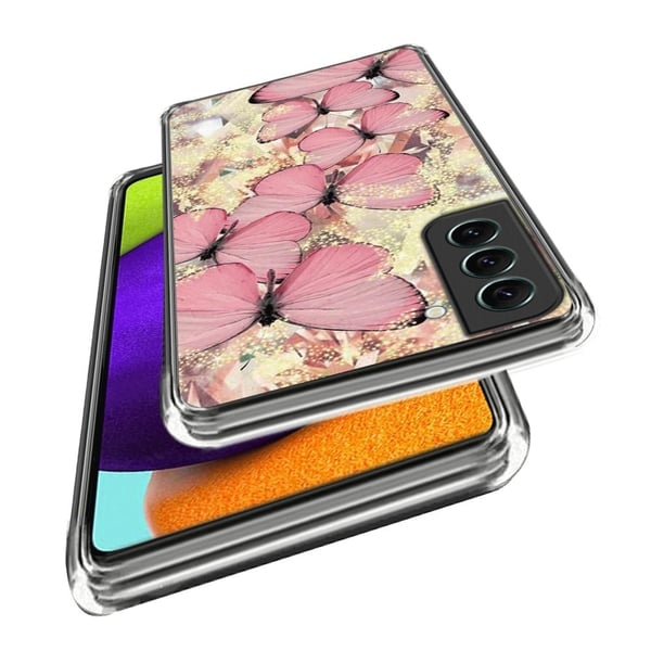 Deco Samsung Galaxy S24 Plus deksel - Sommerfugler I Gull