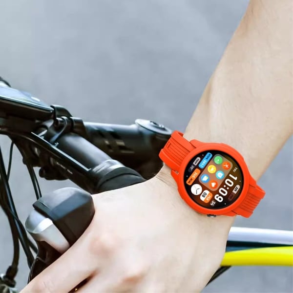 Huami Amazfit Balance (A2286) Silikonarmbånd med armbåndsur og deksel til klokkeramme - Lilla Lilla