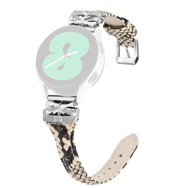 Sølvspenne 20 mm klokkerem Samsung Galaxy Watch3 41 mm / Watch4 / Watch5 / Watch4 Classic / Watch4 Active / Watch5 Active - Slangestruktur