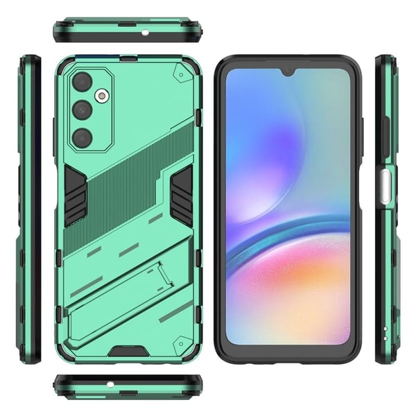 Støtsikkert hybriddeksel med et moderne preg for Samsung Galaxy A05s - Grønn
