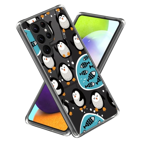 Deco Samsung Galaxy S24 Ultra deksel - Pingviner Deco Samsung Galaxy S24 Ultra deksel - Pingviner