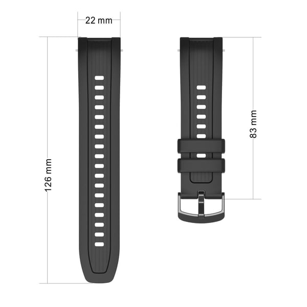 Huami Amazfit Balance (A2286) Silikonarmbånd med armbåndsur og deksel til klokkeramme - Svart