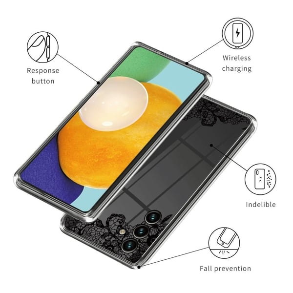 Deco Samsung Galaxy A35 deksel - Blondeblomst