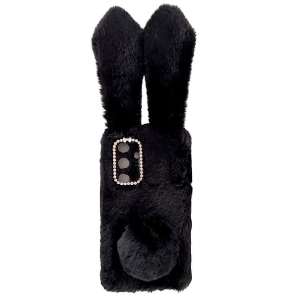 Fluffy Rabbit Samsung Galaxy S24 Plus deksel - Svart